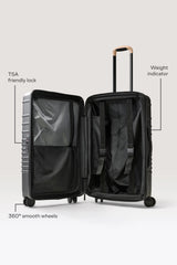 The Medium Check-In Roller in Black