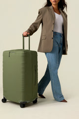 The Large Check-In Luggage Cover in Olive