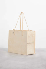 The Large Work Tote in Beige