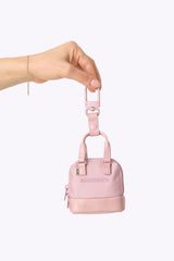 The Micro Weekender Charm in Atlas Pink