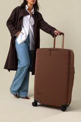The Medium Check-In Luggage Cover in Maple